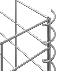 Gabionen-Hochbeete 4 Stk. 30x30x50/100/150/200 cm Eisen
