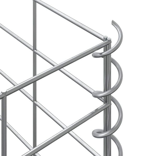 Gabionen-Hochbeete 4 Stk. 30x30x50/100/150/200 cm Eisen