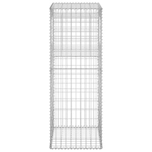 Gabionensäulen 2 Stk. 50x50x140 cm Eisen
