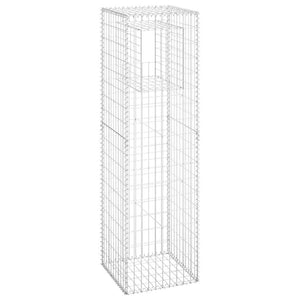 Gabionensäulen 2 Stk. 50x50x180 cm Eisen