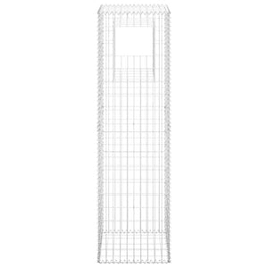 Gabionensäulen 2 Stk. 50x50x180 cm Eisen