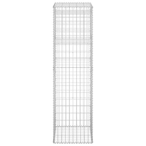 Gabionensäulen 2 Stk. 50x50x180 cm Eisen