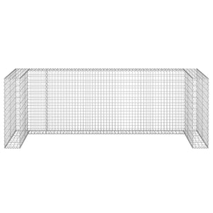 Gabionenwand für Mülltonnen Verzinkter Stahl 325x100x110 cm