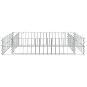 Gabionen-Hochbeet Verzinkter Stahl 100x100x20 cm