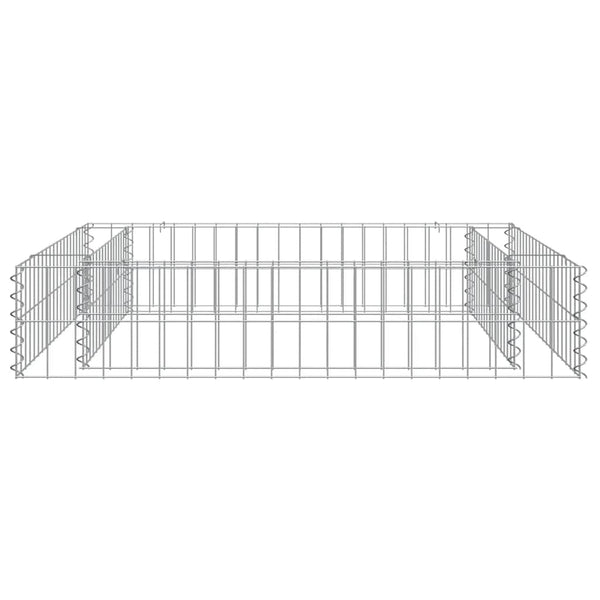Gabionen-Hochbeet Verzinkter Stahl 100x100x20 cm