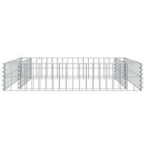 Gabionen-Hochbeet Verzinkter Stahl 100x100x20 cm