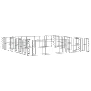 Gabionen-Hochbeet Verzinkter Stahl 100x100x20 cm