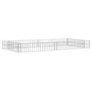 Gabionen-Hochbeet Verzinkter Stahl 200x100x20 cm