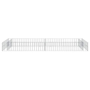 Gabionen-Hochbeet Verzinkter Stahl 200x100x20 cm