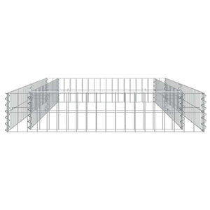 Gabionen-Hochbeet Verzinkter Stahl 200x100x20 cm