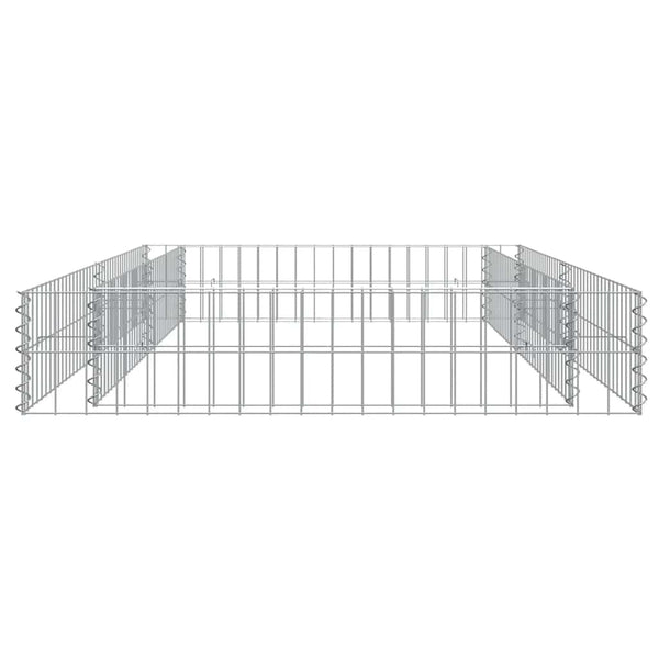 Gabionen-Hochbeet Verzinkter Stahl 200x100x20 cm