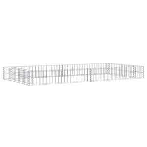 Gabionen-Hochbeet Verzinkter Stahl 200x100x20 cm