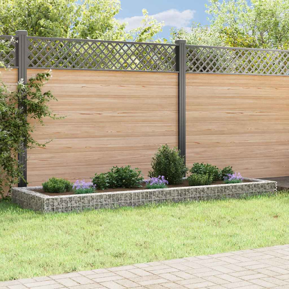 Gabionen-Hochbeet Verzinkter Stahl 300x100x20 cm