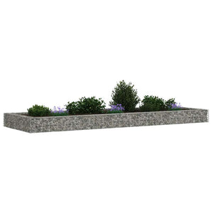 Gabionen-Hochbeet Verzinkter Stahl 300x100x20 cm