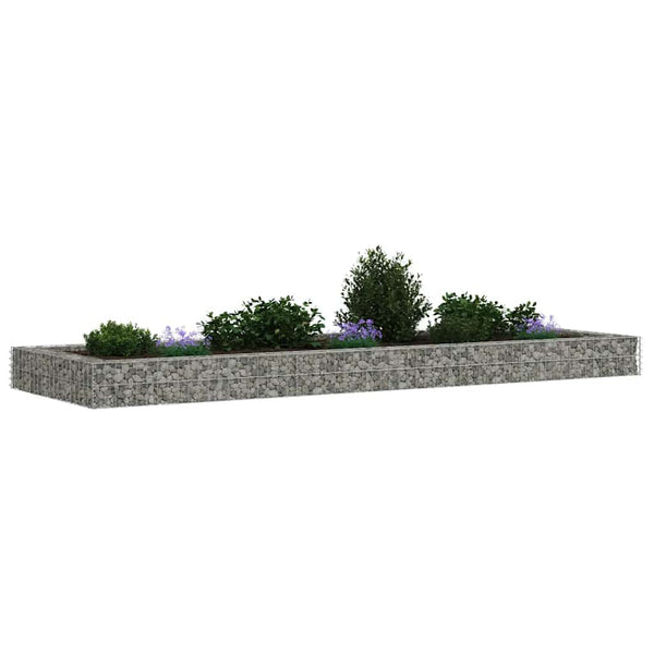 Gabionen-Hochbeet Verzinkter Stahl 300x100x20 cm