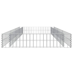 Gabionen-Hochbeet Verzinkter Stahl 300x100x20 cm