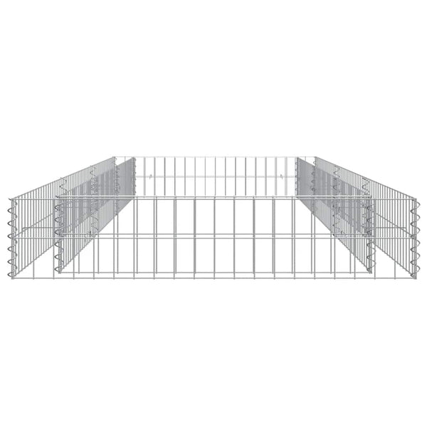 Gabionen-Hochbeet Verzinkter Stahl 300x100x20 cm