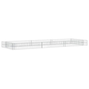 Gabionen-Hochbeet Verzinkter Stahl 300x100x20 cm