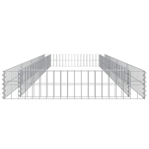 Gabionen-Hochbeet Verzinkter Stahl 400x100x20 cm