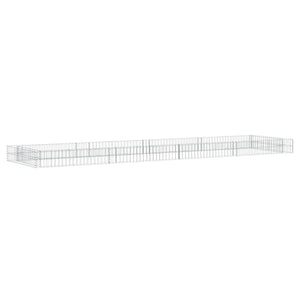 Gabionen-Hochbeet Verzinkter Stahl 400x100x20 cm