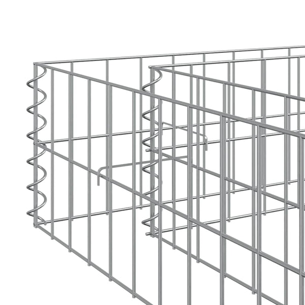 Gabionen-Hochbeet Verzinkter Stahl 400x100x20 cm