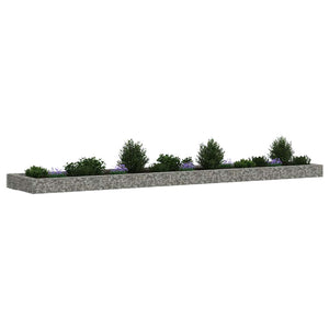 Gabionen-Hochbeet Verzinkter Stahl 500x100x20 cm