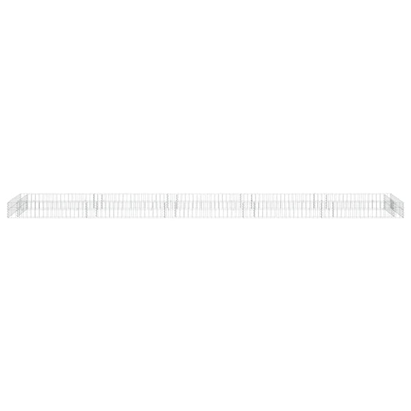 Gabionen-Hochbeet Verzinkter Stahl 500x100x20 cm
