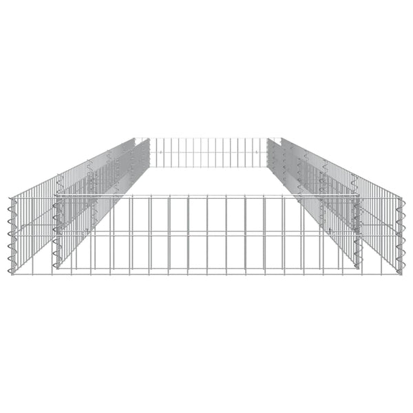 Gabionen-Hochbeet Verzinkter Stahl 500x100x20 cm