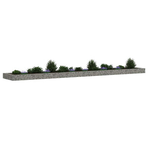 Gabionen-Hochbeet Verzinkter Stahl 600x100x20 cm
