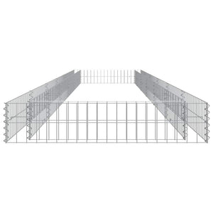 Gabionen-Hochbeet Verzinkter Stahl 600x100x20 cm
