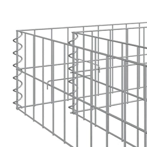 Gabionen-Hochbeet Verzinkter Stahl 600x100x20 cm