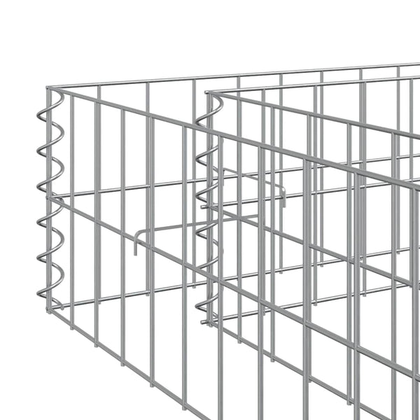 Gabionen-Hochbeet Verzinkter Stahl 600x100x20 cm