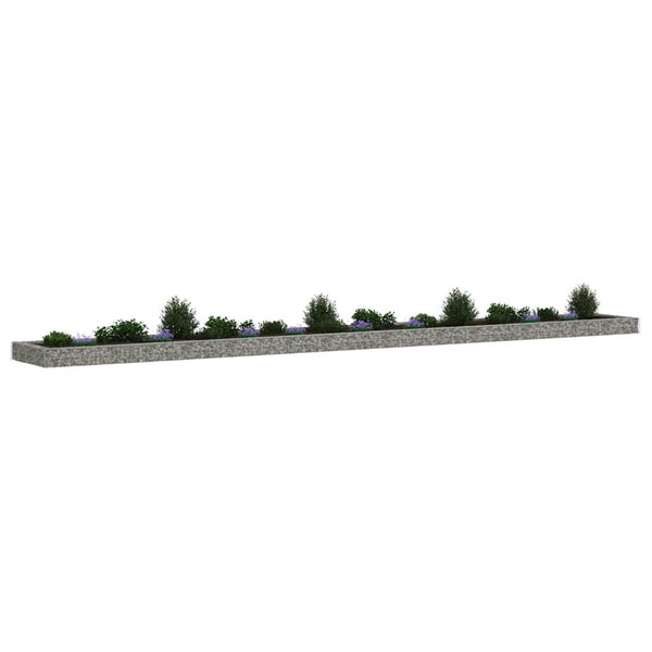 Gabionen-Hochbeet Verzinkter Stahl 800x100x20 cm