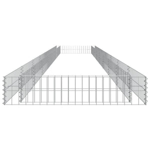Gabionen-Hochbeet Verzinkter Stahl 800x100x20 cm