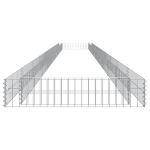 Gabionen-Hochbeet Verzinkter Stahl 1000x100x20 cm