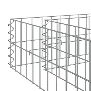Gabionen-Hochbeet Verzinkter Stahl 1000x100x20 cm
