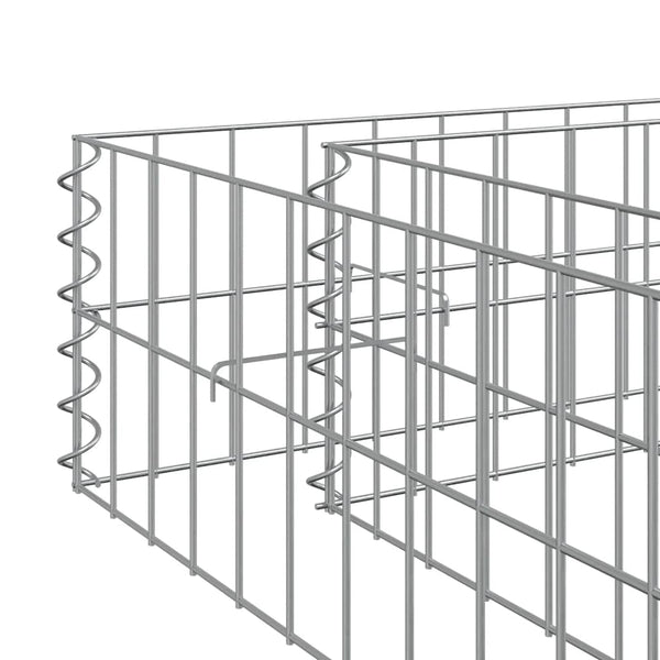 Gabionen-Hochbeet Verzinkter Stahl 1000x100x20 cm