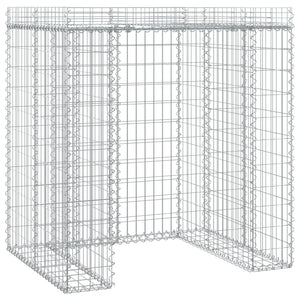 Gabionen-Mülltonnenbox 110x91x120 cm Verzinktes Eisen