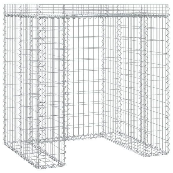 Gabionen-Mülltonnenbox 110x91x120 cm Verzinktes Eisen