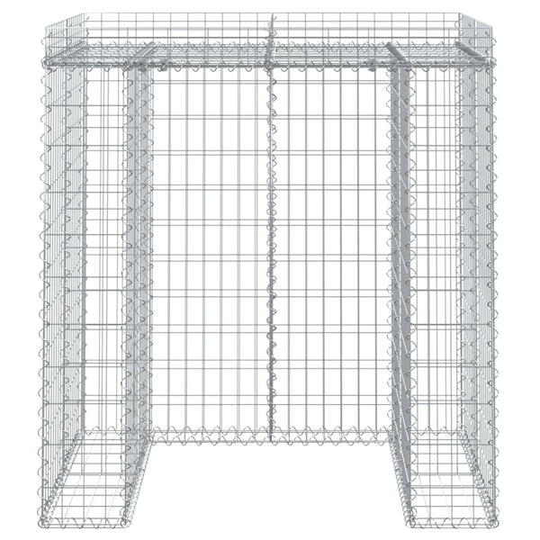 Gabionen-Mülltonnenbox 110x91x120 cm Verzinktes Eisen
