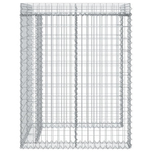 Gabionen-Mülltonnenbox 110x91x120 cm Verzinktes Eisen