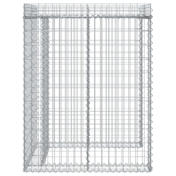 Gabionen-Mülltonnenbox 110x91x120 cm Verzinktes Eisen
