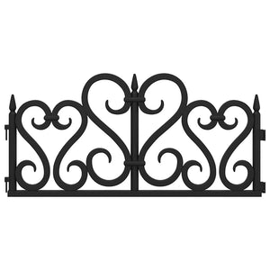 Rasenkanten 17 Stk. Schwarz 10 m PP