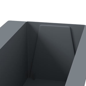 Pflanzkasten für Europaletten 12 Stk. Grau 36x13,5x9,5 cm PP