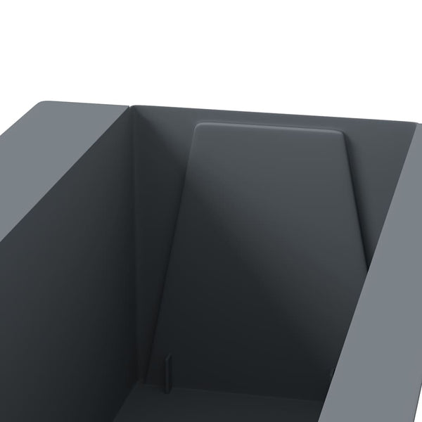 Pflanzkasten für Europaletten 12 Stk. Grau 36x13,5x9,5 cm PP