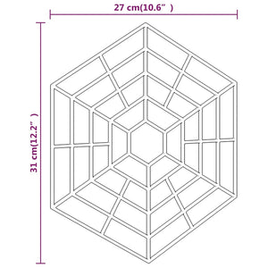 Teichgitter 40 Stk. Schwarz Polypropylen