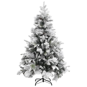 Beschneiter Weihnachtsbaum mit Zapfen, 150 cm