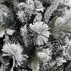 Beschneiter Weihnachtsbaum mit Zapfen, 150 cm