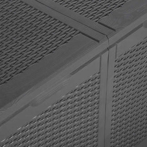 Garten-Aufbewahrungsbox 180 L Schwarz PP Rattan