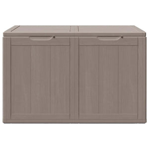 Garten-Aufbewahrungsbox 180 L Braun PP-Holzoptik